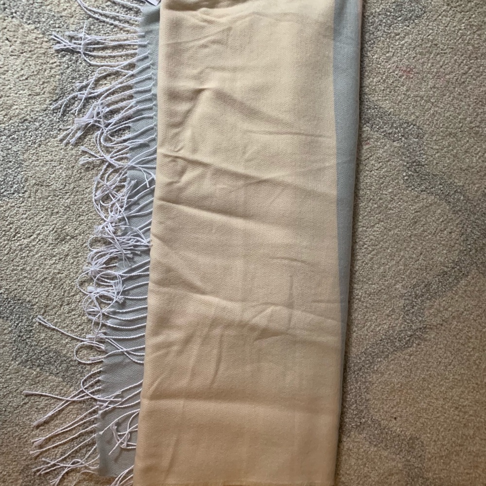 NWT BP Wrap/Scarf Gray and Light Pink Striped